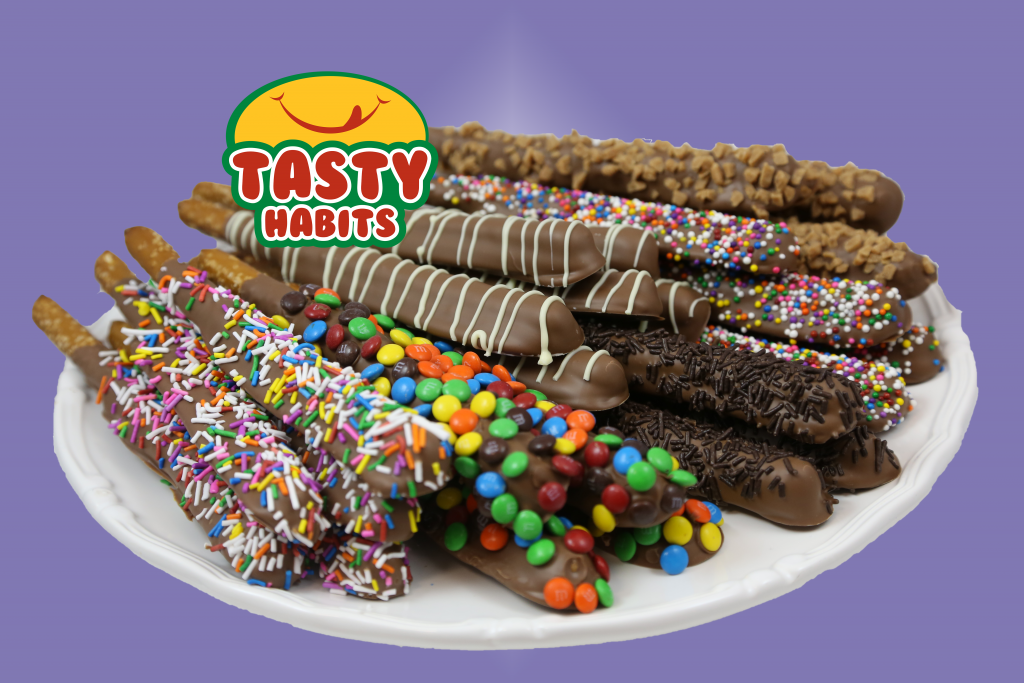 Chocolate Covered Pretzel Rods - Tasty Habits